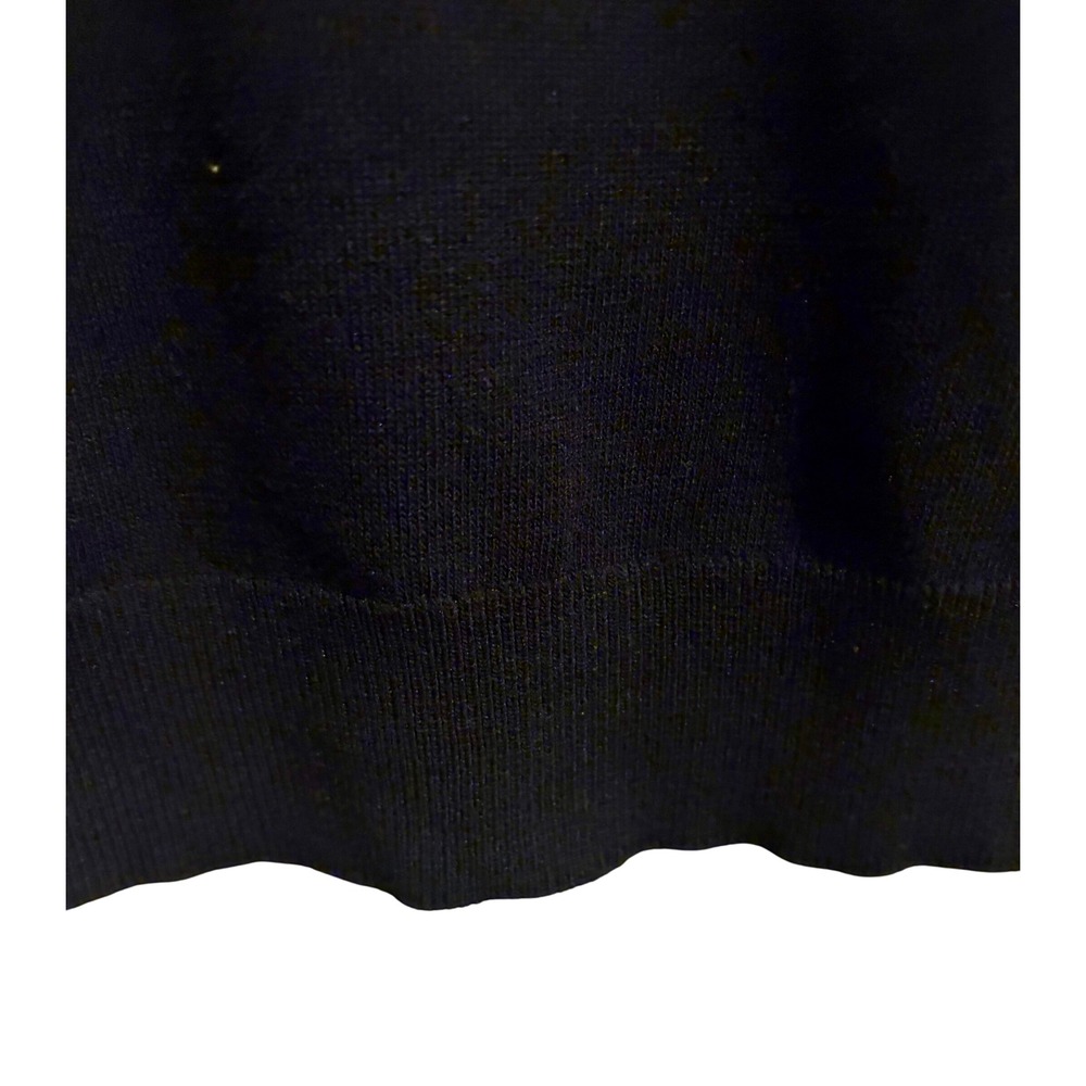 Men's Black Knit Sweater Tee Minimalist Quiet Luxury Old Money Size S - Picture 5 of 7